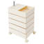 Armoire de rangement Table de chevet pivotante avec 4 roulettes-49796285