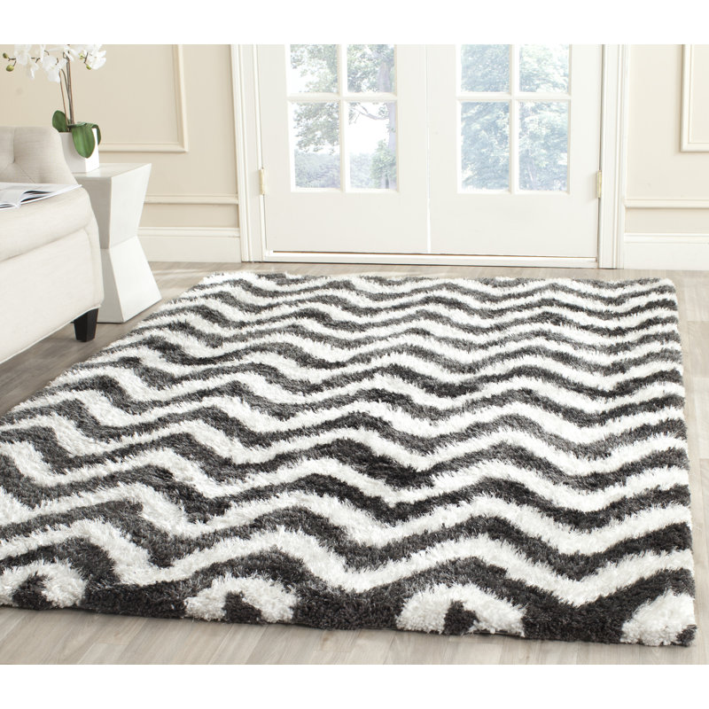 Tapis performance à chevrons touffeté à la main Hempstead Barcelona, Rectangle 5 pi x 8 pi