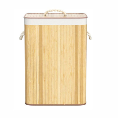 Bamboo Laundry Hamper with Handles