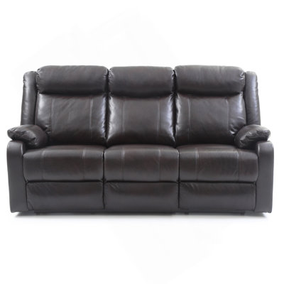 Canapé inclinable double G760A-RS, brun foncé