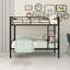 Twin Over Twin Metal Bunk Bed-258684911