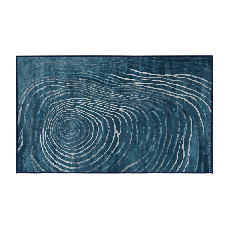 Machine Washable Gray Area Rug, Rectangle 3' x 5'