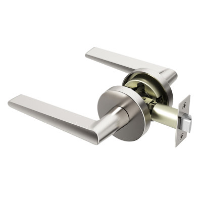 Halo Passage Door Lever Modern Concealed Design For (Hall & Closet) – Sleek Minimalist Style in Brushed Nickel