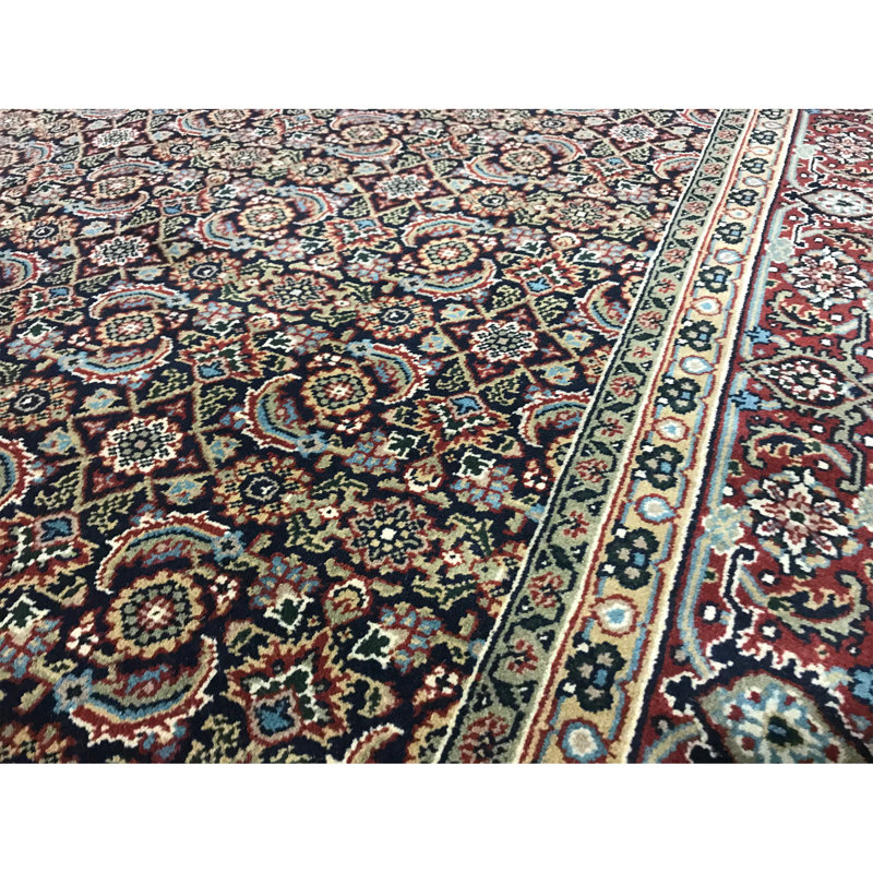 Wool Oriental Area Rug, Rectangle 9'2" x 12'