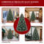 8Ft Artificial Christmas Tree With Pinecones, Berries, And Metal Stand For Easy Assembly And Festive Décor, Christmas Tree-1164879530