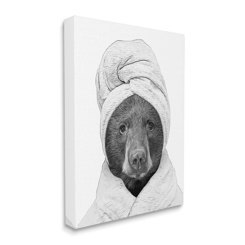 Impression sur toile, "Bear Bear", H 20 po x l 16 po x P 1,5 po