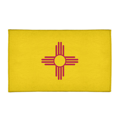 Tapis de la nouvelle zone noire de chenille mexico flag