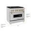 ZLINE Autograph 36" Legacy Dual Fuel Range w/ 6 Burners-628627214