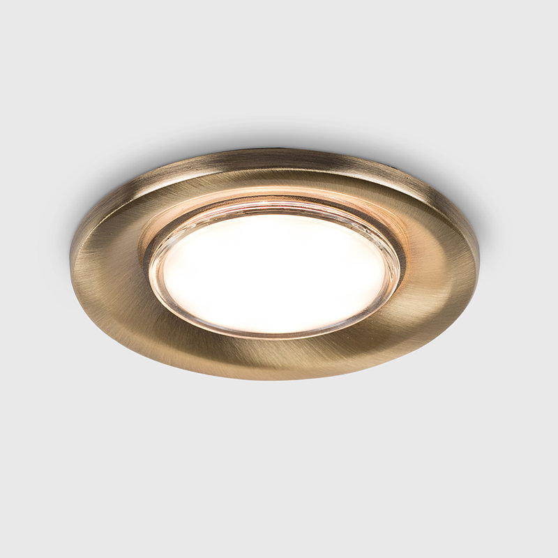 Caruso 8cm Retrofit Downlight, Antique Brass, No Bulb