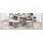 Solid Wood Dining Table Set with Bench - 6-Piece Upholstered Rectangular Dining Room Table Set, Modern Farmhouse Design