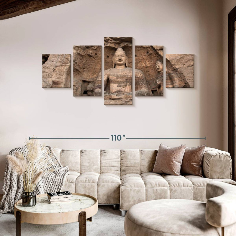 Bouddha du Shanxi, H 42 po x l 92 po