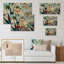 Fleurs tropicales rétro I - impression d'art mural en bois tropical-1358302388