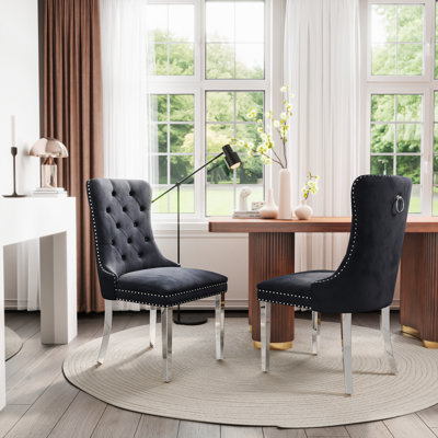 Mitsi Tufted Upholstered Wingback Parsons Chair