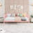 Twin Daybed – Pink, Stylish Headboard, Space-Saving-833592679