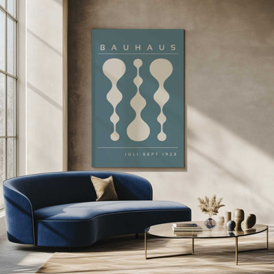 Strom Blue Retro Bauhaus, affiche II, reproduction sur toile