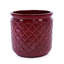 3 pots de fleurs modernes en céramique rouge pour les espaces intérieurs - et aucun pot de fleurs d'assemblage dans le salon-2062623163