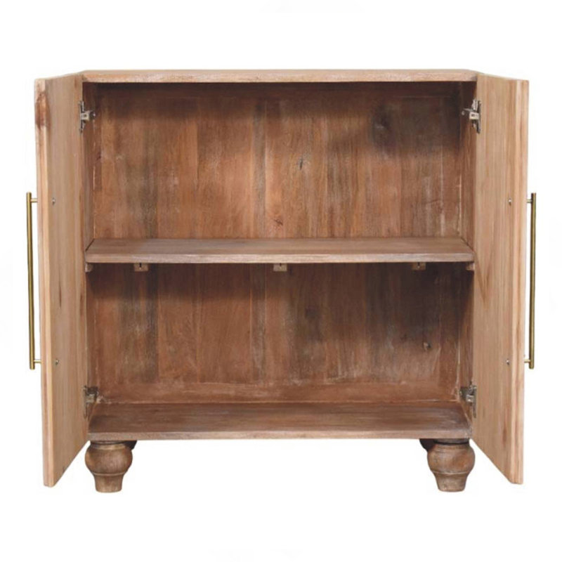 Solid Wood Sandgrain Pine & Mango Sideboard