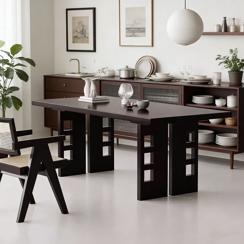 Table de salle à manger rectangulaire simple, H 29,53 po x L 62,99 po x l 31,5 po