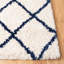 Tapis ivoire / bleu marine à motif géométrique Stanislaw-52551041