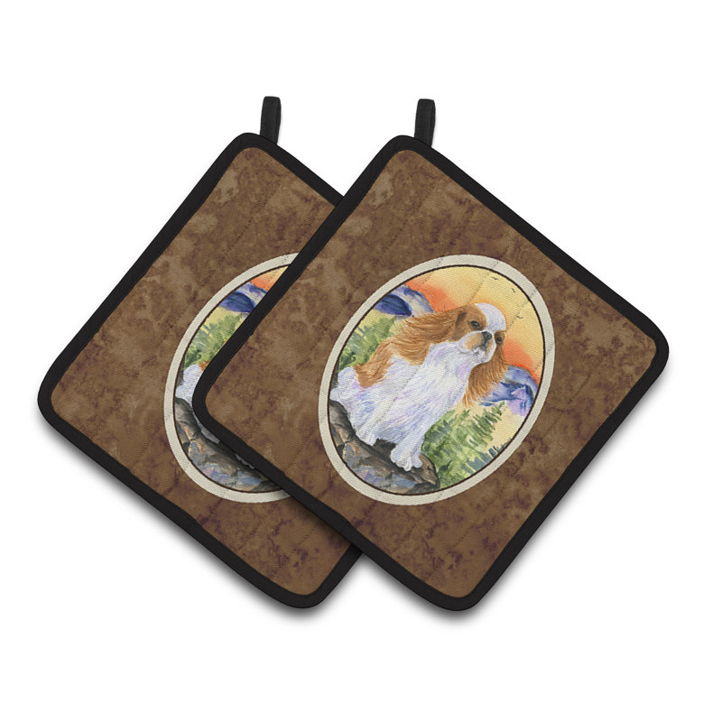 Caroline's Treasures English Toy Spaniel Polyester Potholder