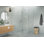 Cabine de douche à charnière en verre sans cadre à 90 degrés Halo 49 po x 34 po x 78 po Halo