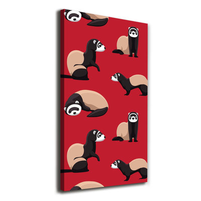 Wilmington Ferrets - Wrapped Canvas Print