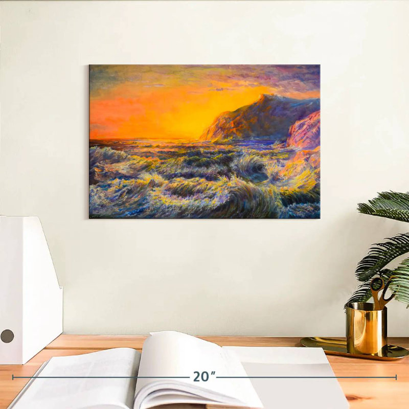 Coucher de soleil hawaïen Gillard, H 8 po x l 12 po