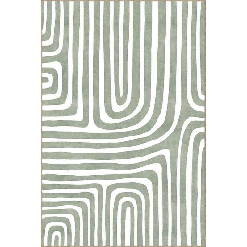Tapis vert lavable décoratif à thème vert, Sous-tapis rectangulaire 3 pi 11 po x 5 pi 11 po i