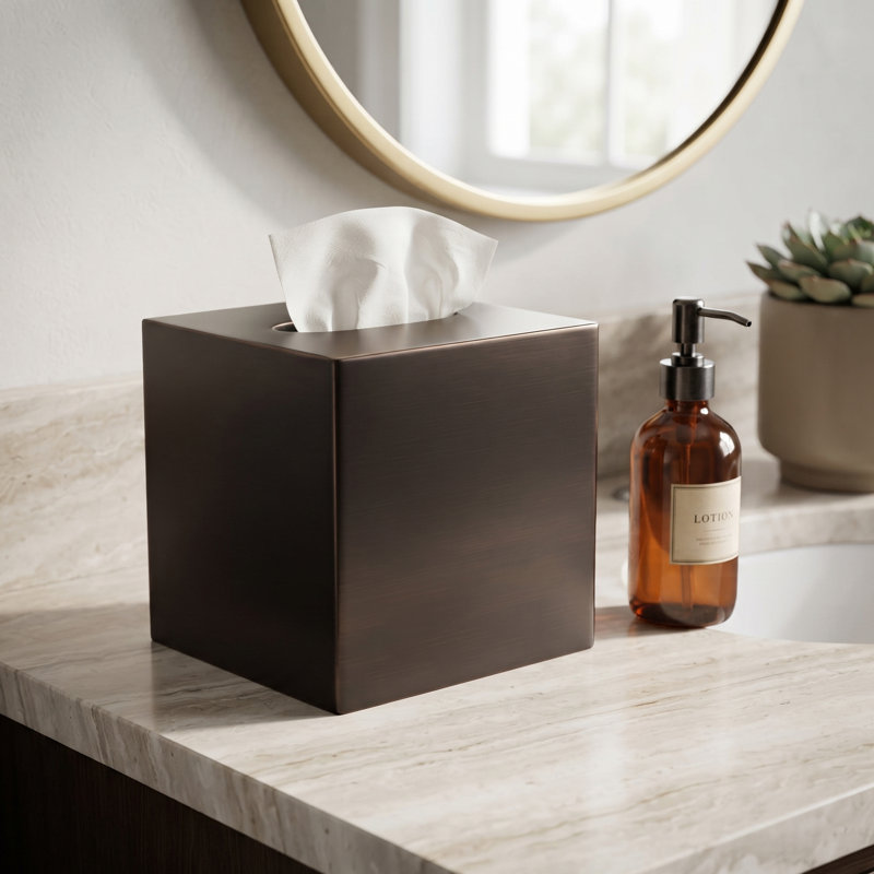 Tissue Box Cover, Oil Rubbed Bronze