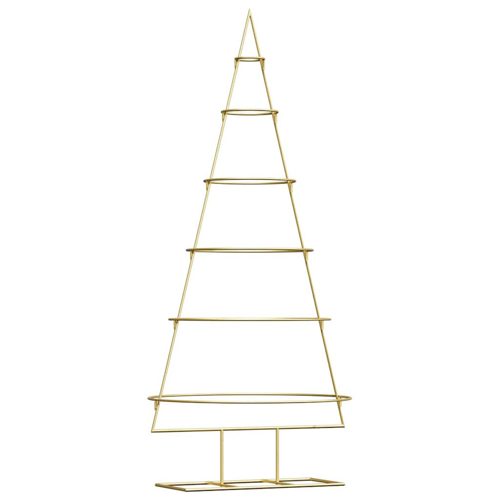 Metal Christmas Tree with Stand Gold Powder-coated steel