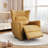 35.8'' Wide Modern and Soft Power Swivel and Rocker Recliner with Wide Backrest-784569529