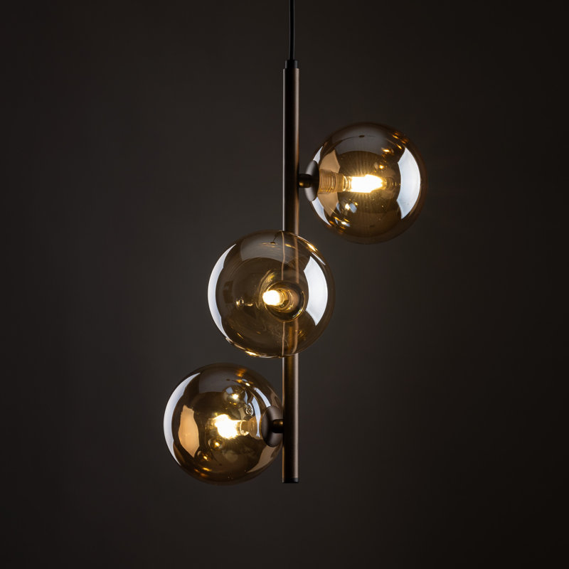 Estera 3 - Light Cluster Pendant, Brown / Black
