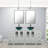 72" Double Bathroom Vanity Set with Glass Sink Top, Water Saving Faucet-923368719-923368718