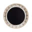 Miroir circulaire avec détails perlés