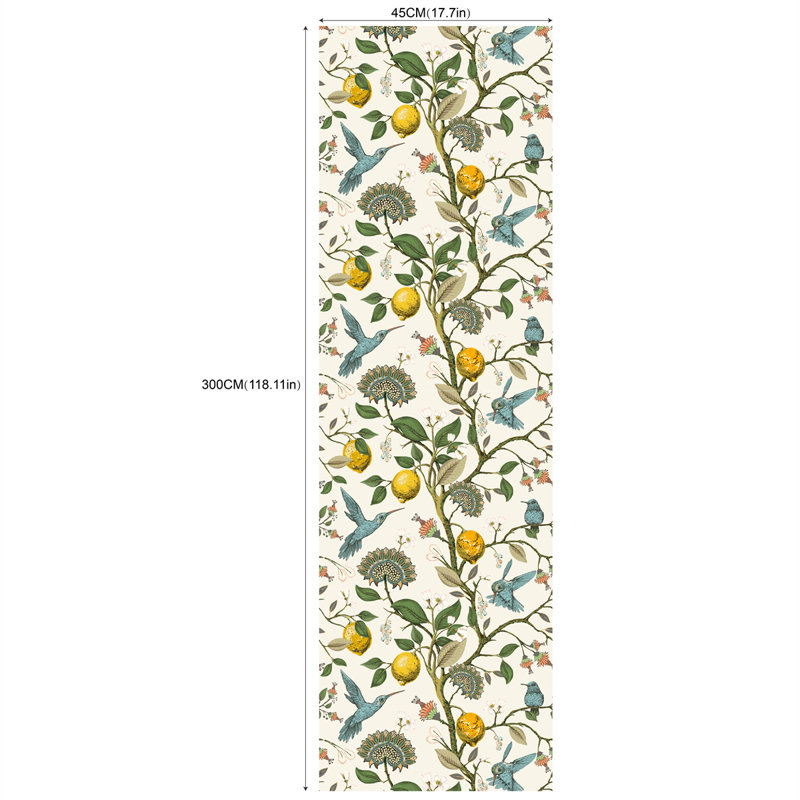 Rouleau de papier peint adhésif L 9,8 pi x l 17,7 po Jazzi