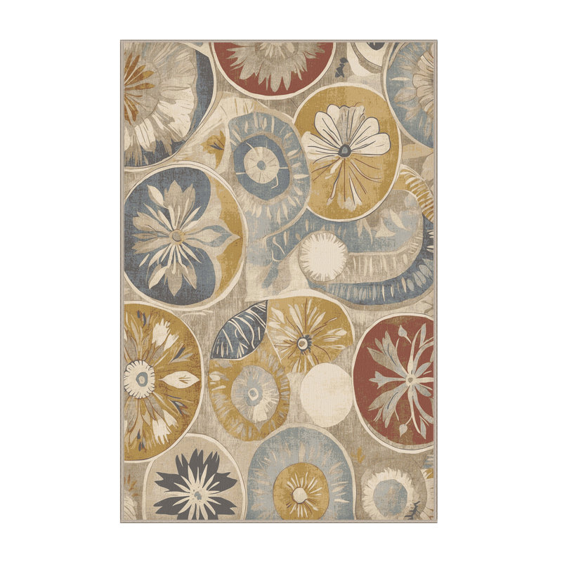 Vibrant Dash Rug, Rectangle 6' x 9'