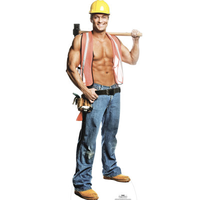 Billy Jeffrey Construction Worker Cardboard Standup
