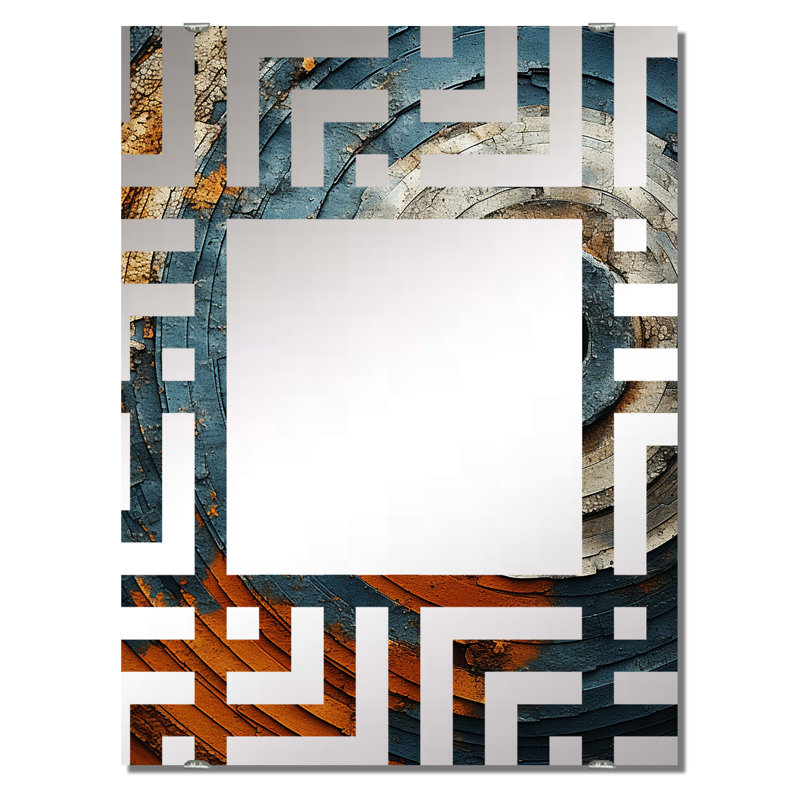 Miroir mural abstrait Graceful Woodland, abstrait moderne - Abstract Graceful Woodland II, 40 po x 30 po