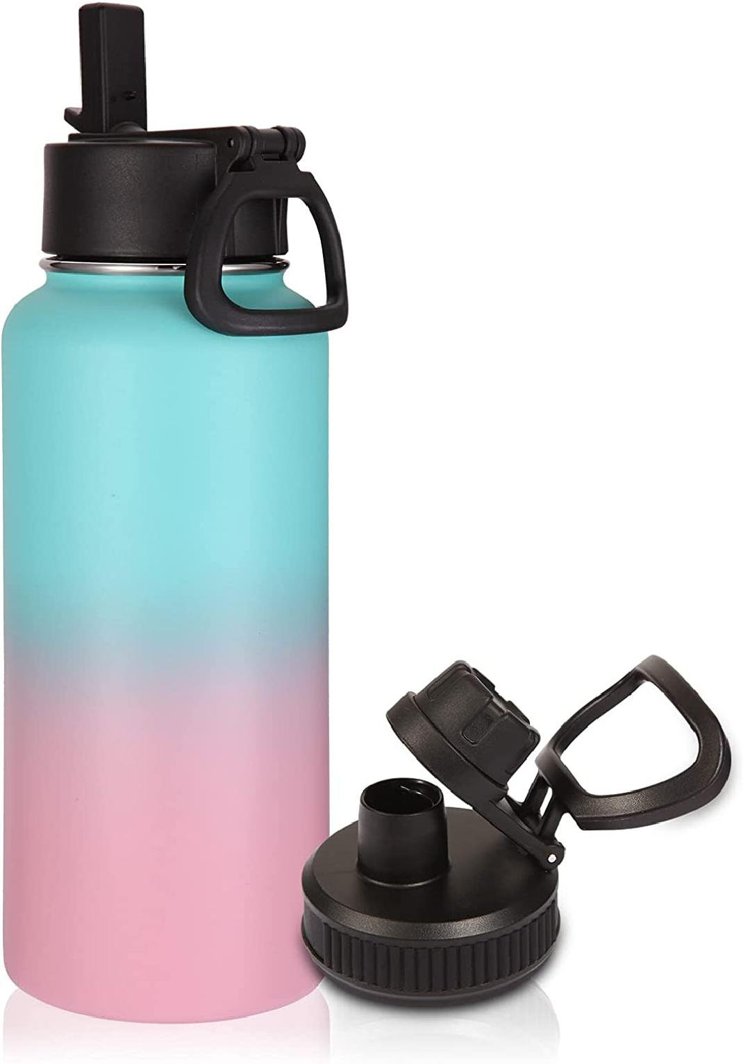 JoyJolt 32 oz. Pink Vacuum Insulated Stainless Steel Water Bottle