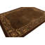 Antique Chinese Rug, Rich Brown Field With Floral Borders - Rug & Kilim