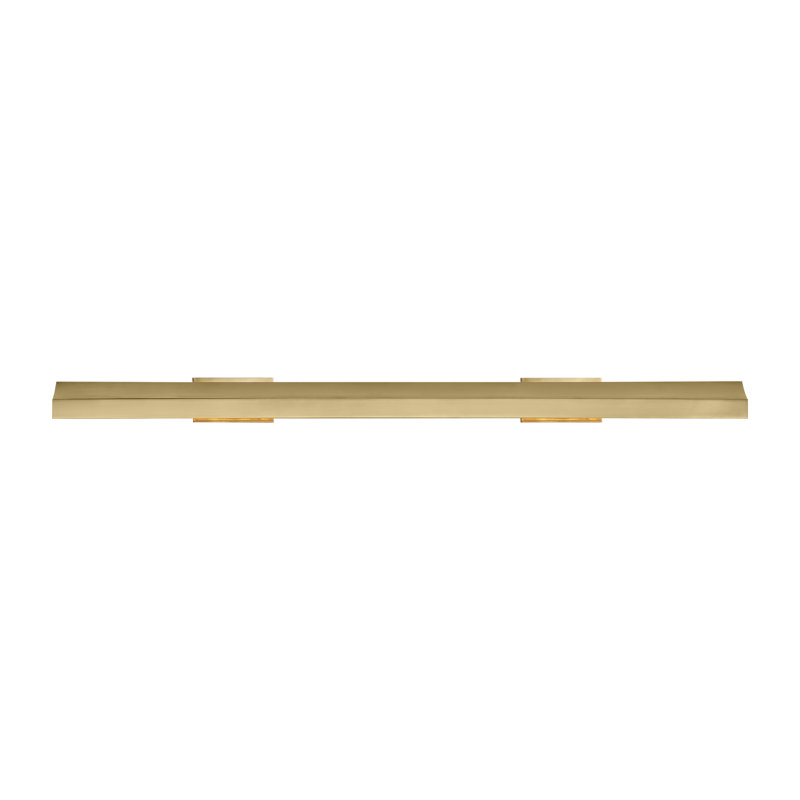 Trave Dimmable LED Wall Mount Picture Light, Hand-Rubbed Antique Brass, 2.5" H x 36" W x 6.8" D
