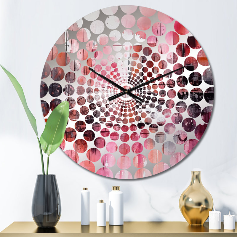 Jahneisha - Horloge murale abstraite Mid-Century, Petit