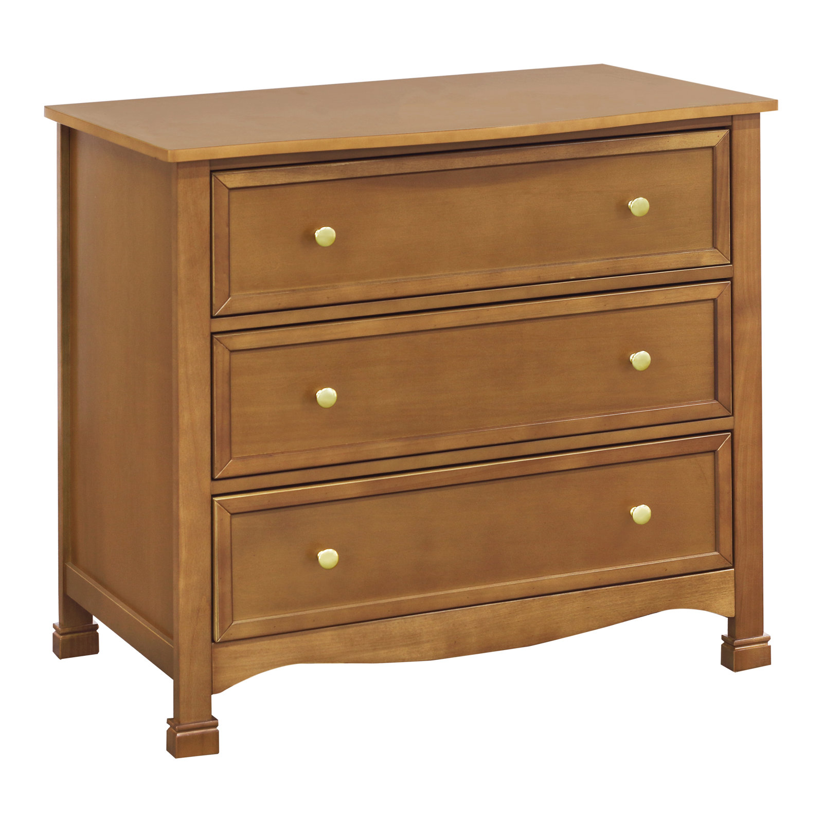 Kalani 3 Drawer Dresser, Chestnut