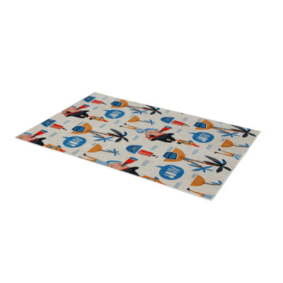 Premium Hall Carpet, 3.3 x 6.6 Feet, 100% Polyester, 0.3 in Pile Height | Antibacterial, Non-Slip Underside, Machine Washable | Elegant 3D Digital Print Design, Perfect for Entryways & Living Rooms