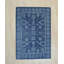 Tapis bleu rustique en laine touffeté à la main Rustic-1807556624