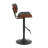 Pehrson Swivel Height Adjustable Faux Leather Mid-Century Bar Stool-571361725