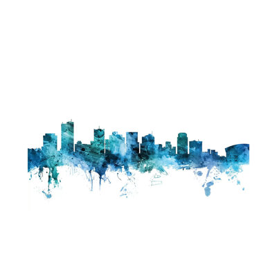 Phoenix, Arizona Skyline by Orara Studio - Wrapped Canvas Gallery-Wrapped Canvas Giclée
