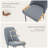 Faux Leather Upholstered Dining Chair With Steel Legs-1486487339-1486487336