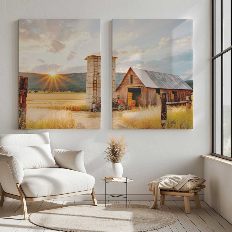 Golden Harvest | Impression sur toile 2 panneaux, H 36 po x l 54 po