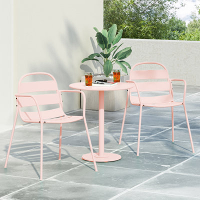 Fredell 2 - Person Patio Dining Set with Round Table
